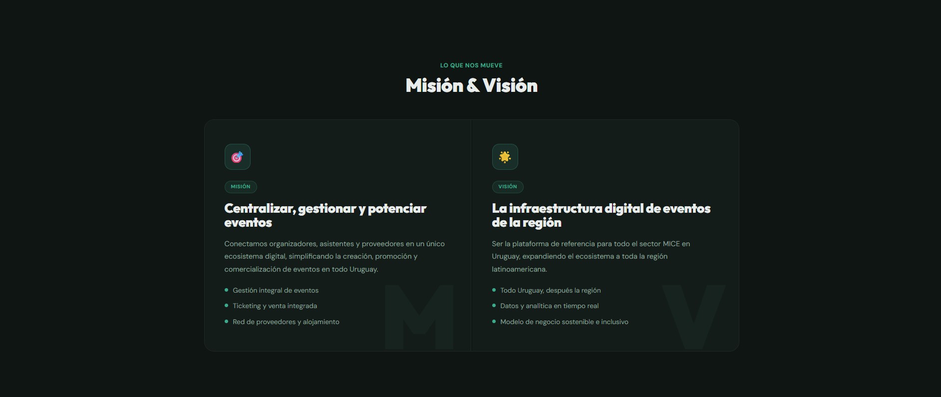 Vista de bÃºsqueda y filtros de eventos