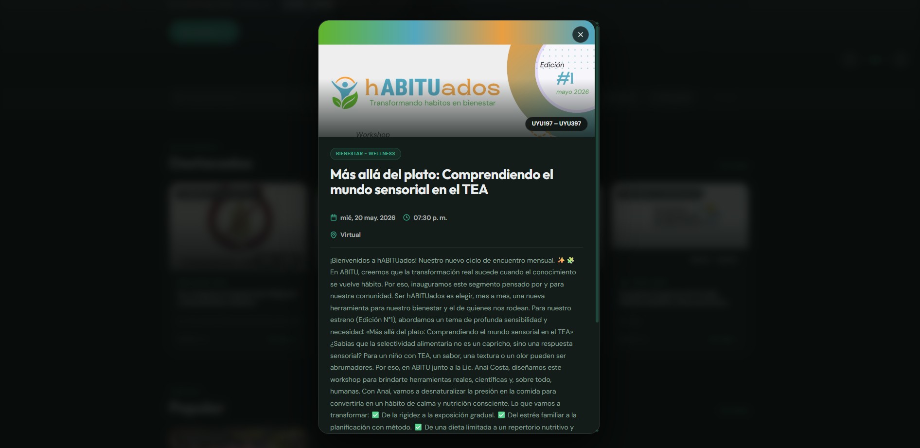 Vista de PUDE