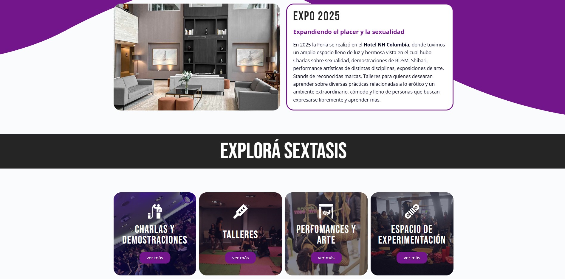 SecciÃ³n de ponentes de SEXTASIS